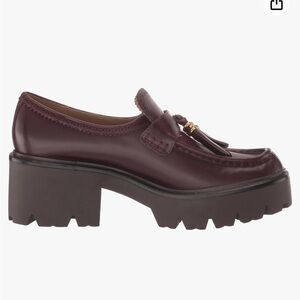 Sam Edelman Meela Lug Sole Loafers in Deep Garnet